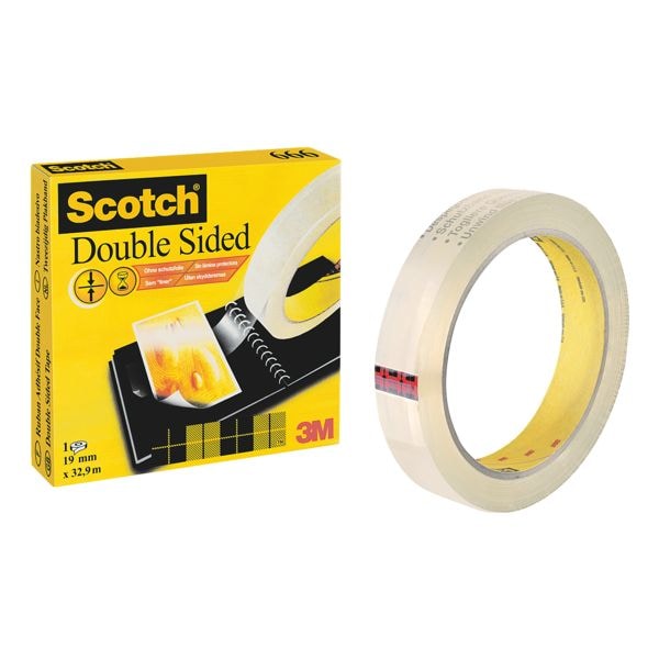 Dubbelzijdig plakband 19 mm