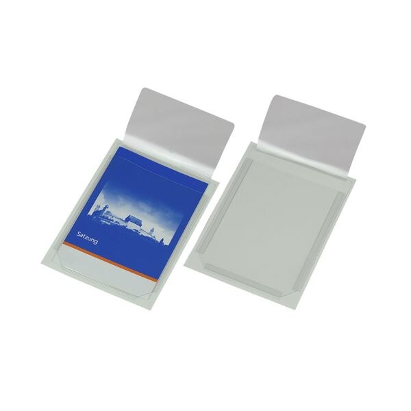 10 zelfklevende rekbare hoezen A5 met ronde sluitklep