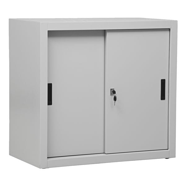 Kast met schuifdeuren van staal 2 OH 80 cm breed