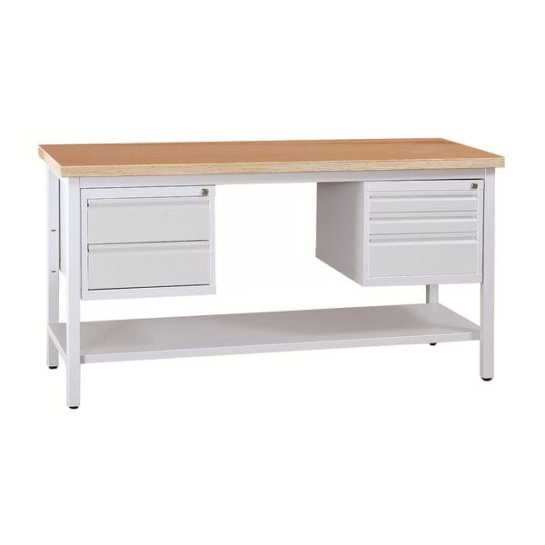 Werkbank - 160 cm breed met 2+3 lades