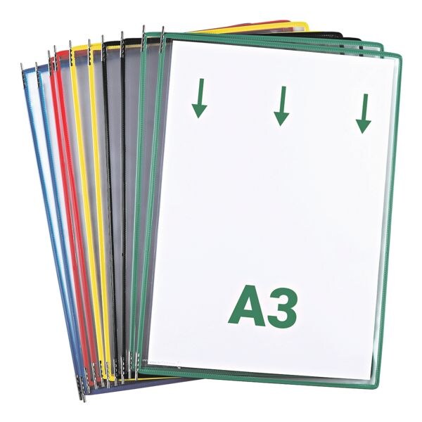 Set van 10 zichtpanelen A3 opening bovenaan