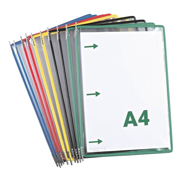 Set van 10 zichtpanelen A4 opening aan de zijkant