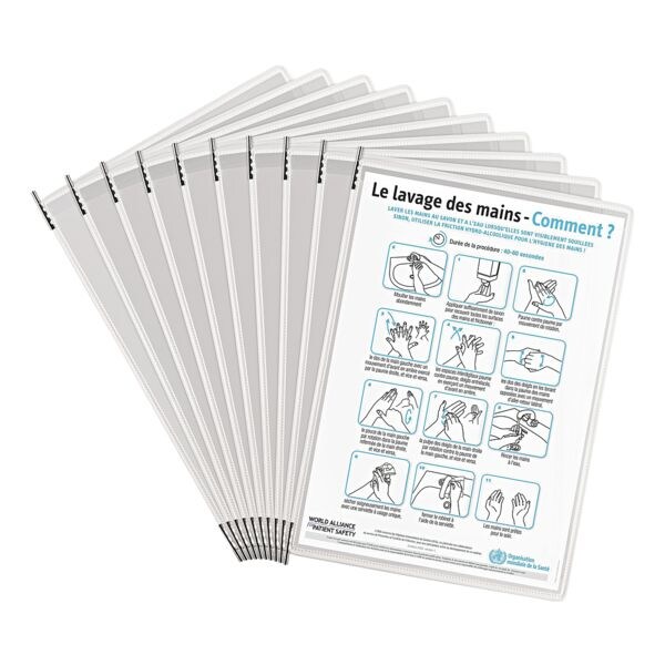 Set van 10 zichtpanelen Sterifold A4 horizontaal