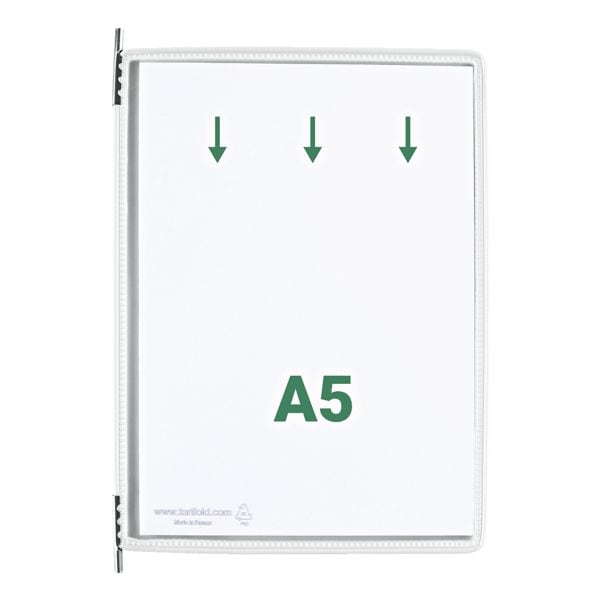Set van 10 zichtpanelen A5 opening aan de bovenzijde