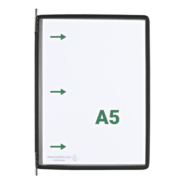 Set van 10 zichtpanelen A5 opening aan de lange zijde