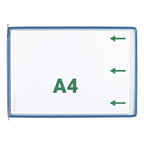 Set van 10 zichtpanelen A4 opening aan de smalle zijde