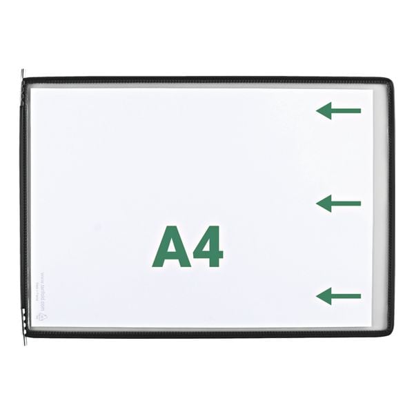 Set van 10 zichtpanelen A4 opening aan de smalle zijde