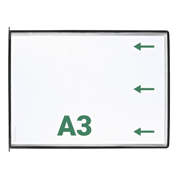 Set van 10 zichtpanelen A3 opening aan de smalle zijde