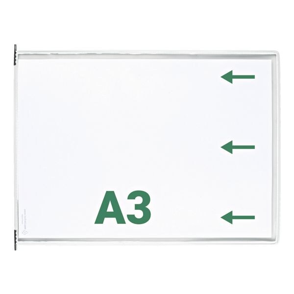 Set van 10 zichtpanelen A3 opening aan de smalle zijde