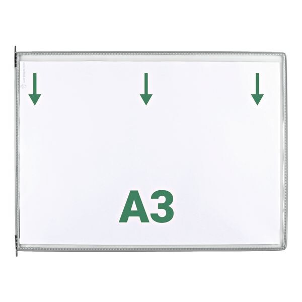 Set van 10 zichtpanelen A3 opening aan de lange zijde