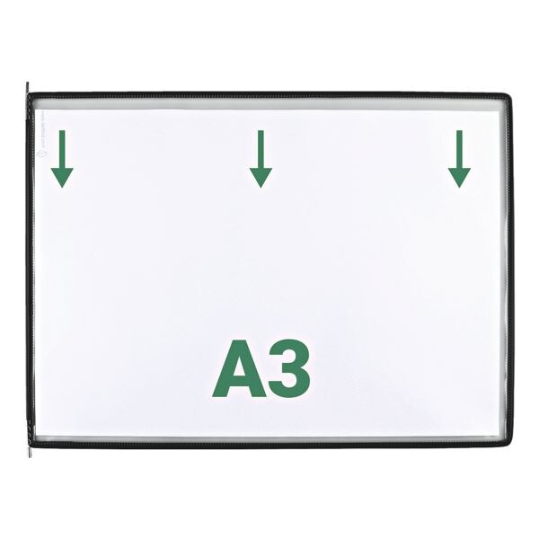 Set van 10 zichtpanelen A3 opening aan de lange zijde