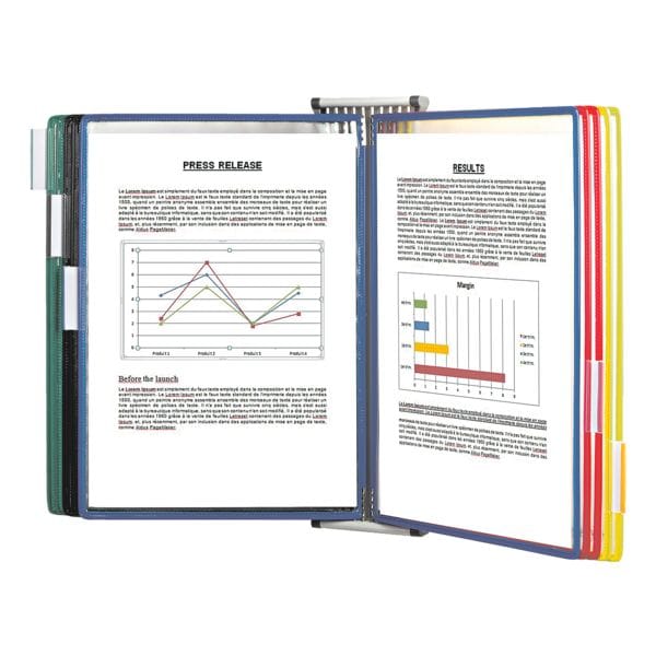 Wand zichtpanelen systeem A4 met 10 zichtpanelen