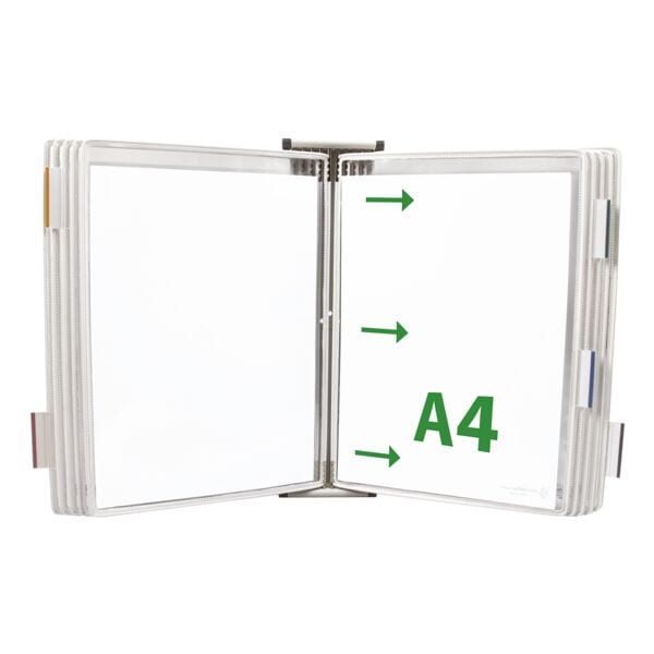 Wand zichtpanelen systeem A4 met 10 zichtpanelen
