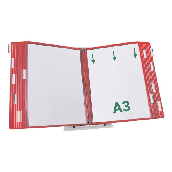 Tafelstandaard A3 met 20 zichtpanelen