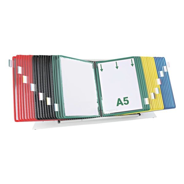Tafelstandaard A5 met 40 zichtpanelen