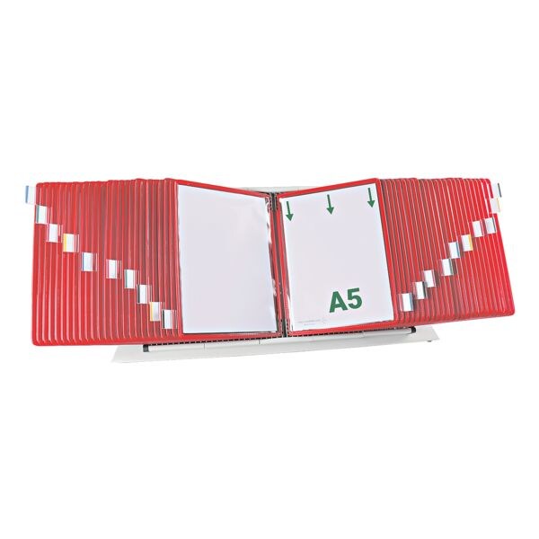 Tafelstandaard A5 met 50 zichtpanelen