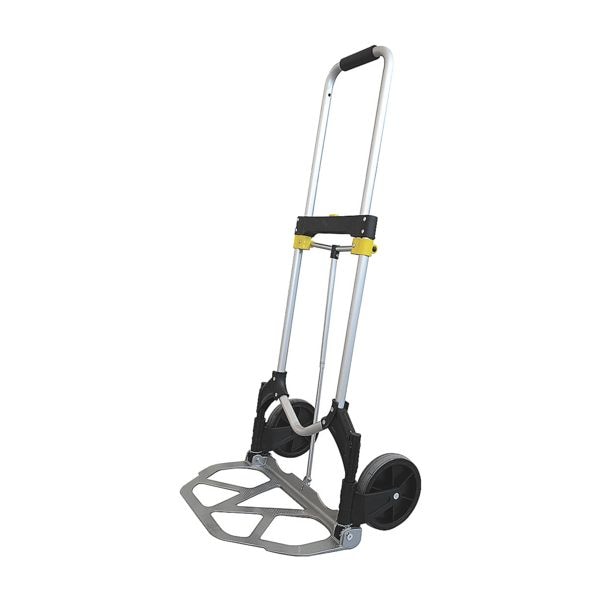 Opklapbare alu stapelkar met rubber banden tot 100 kg