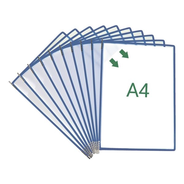 Set van 10 zichtpanelen Easy Load met draaipinnen A4