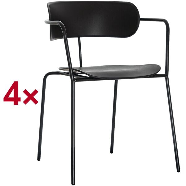 Set van 4 bezoekersstoelen »Bistro«