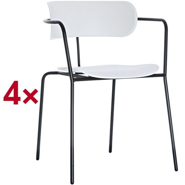 Set van 4 bezoekersstoelen »Bistro«