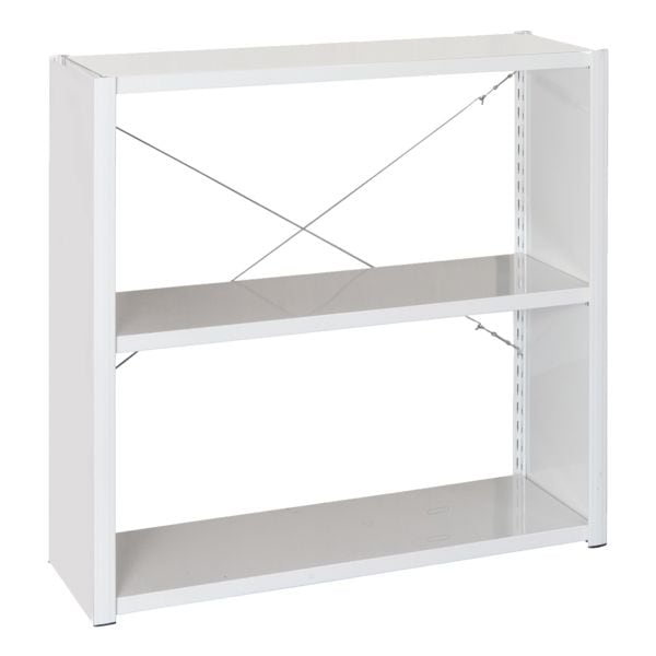 Stalen rekkensysteem »Epsilon« basisrek 3 stalen platen 125 x 30 cm