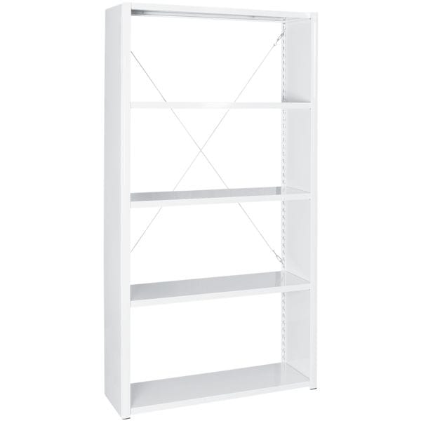 Stalen rekkensysteem »Epsilon« basisrek 5 stalen platen 125 x 30 cm