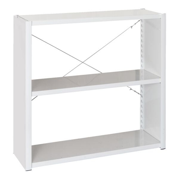 Stalen rekkensysteem »Epsilon« basisrek 3 stalen platen 125 x 38,8 cm
