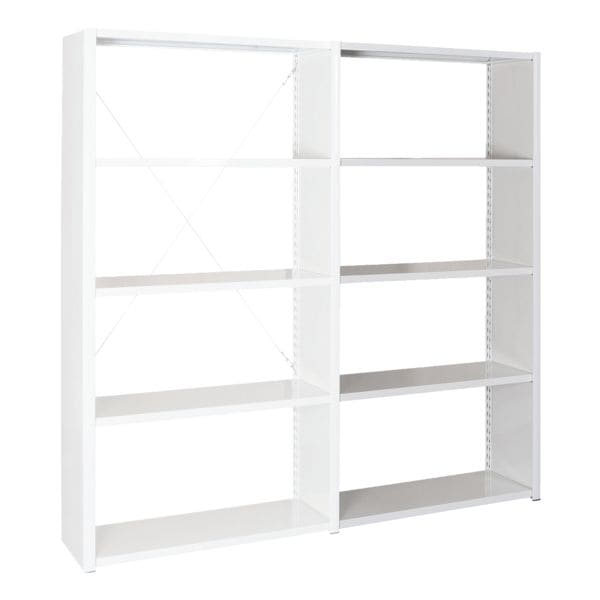 Stalen rekkensysteem »Epsilon« aanbouwrek 5 stalen platen 125 x 30 cm