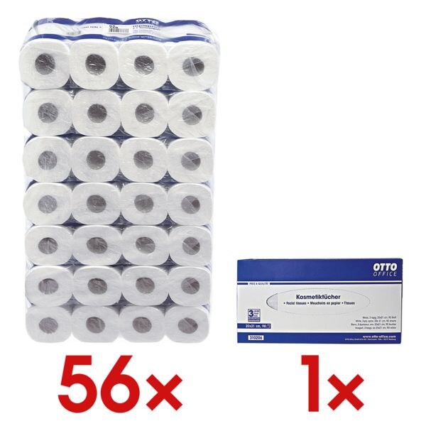 Toiletpapier incl. doos tissues
