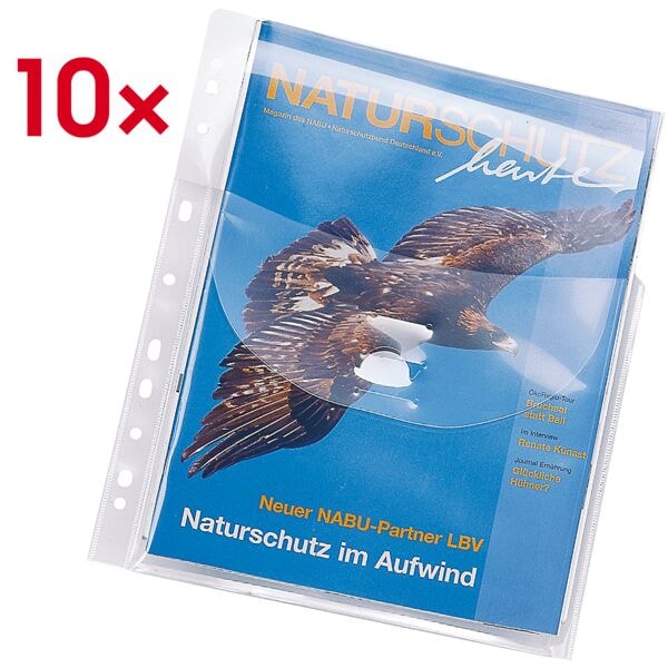 Insteekhoesjes »Jumbo« A4 glashelder - 10 stuks