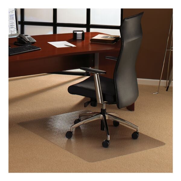Bureaustoelmat 120x100 cm, rechthoek, voor vloerbedekking