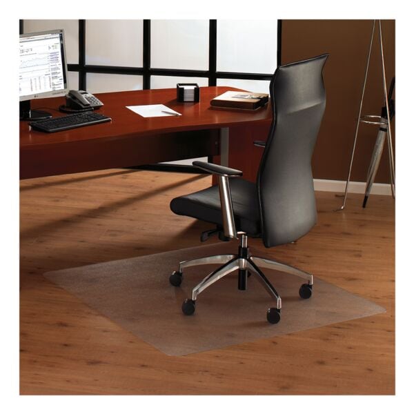 Bureaustoelmat 116x116 cm, rechthoek, voor harde vloeren