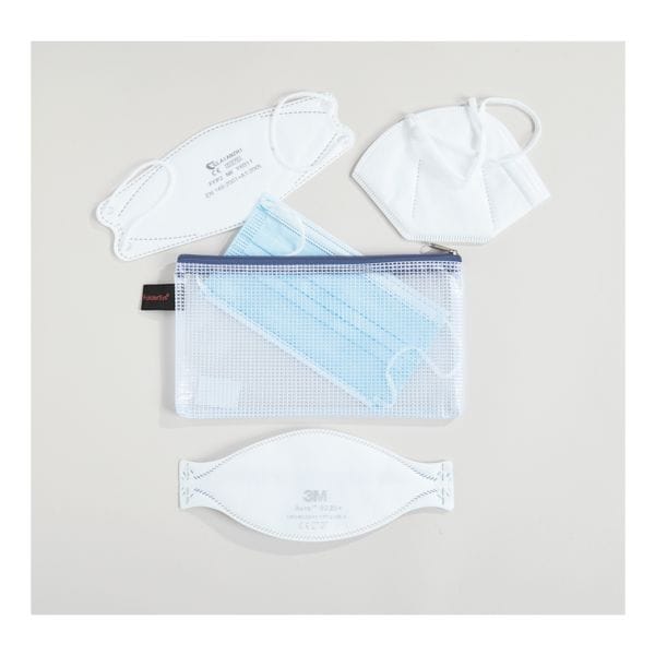 Zakje met ritssluiting / zakje voor mondmasker DL »transparant«