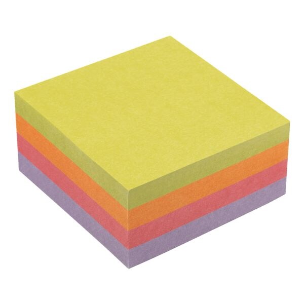 Kubus zelfklevende notes »Recycling« 400 blaadjes intense kleuren