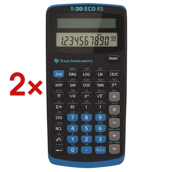 2x schoolrekenmachine »TI-30 eco RS«