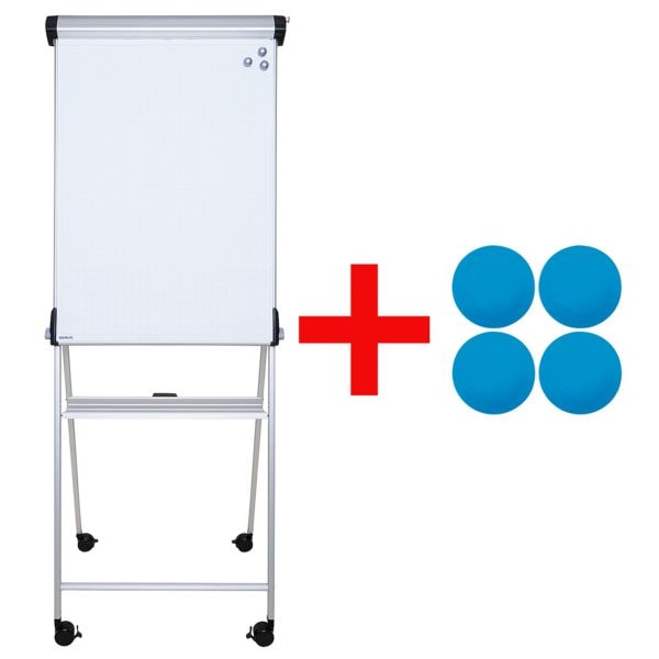 Flipchart »MAULpro 6377095« incl. set van 4 Neodym silicone magneten