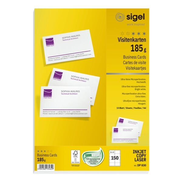 Visitekaartjes DP830