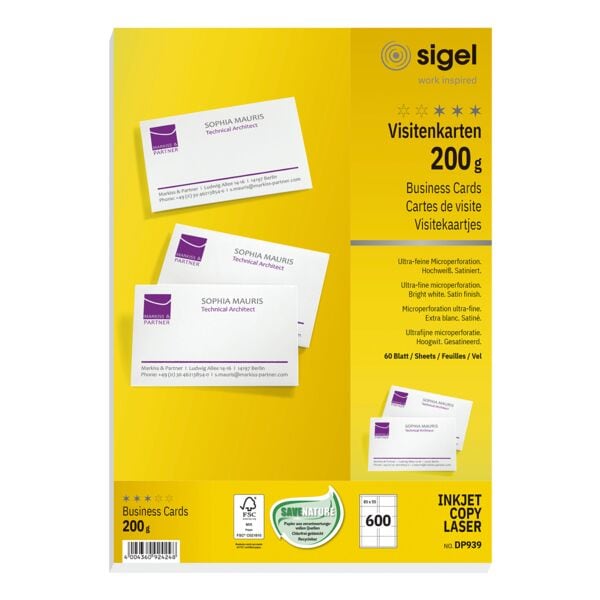Visitekaartjes DP939