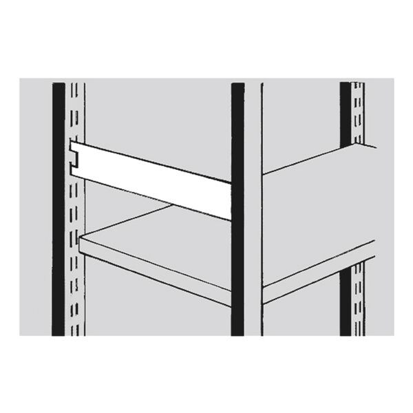 Zijsteun 40 cm voor stalen rek »Stora 100«