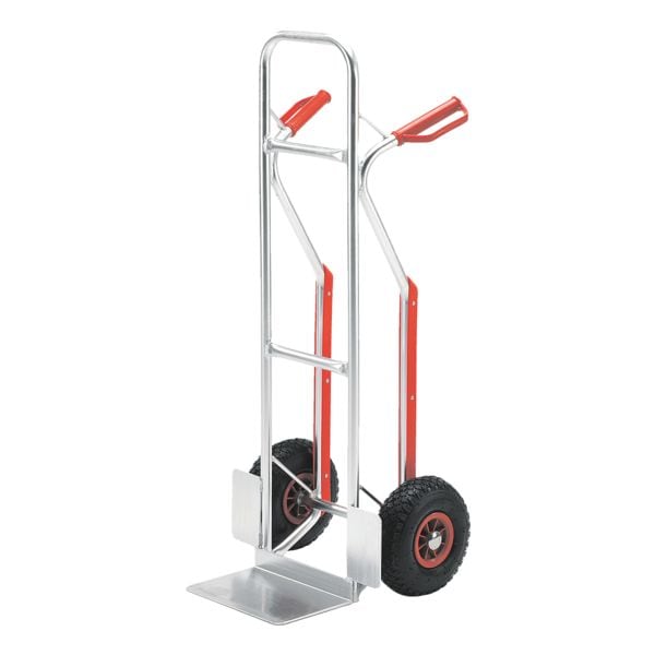 Aluminium stapelwagen met luchtbanden tot 150 kg