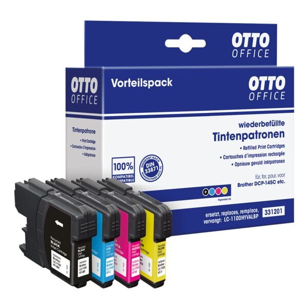 Set inktpatronen voor Brother »LC-1100HYVALBP«