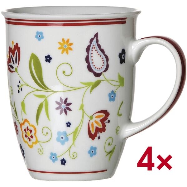 Pak met 4 koffiebekers »Shanti«