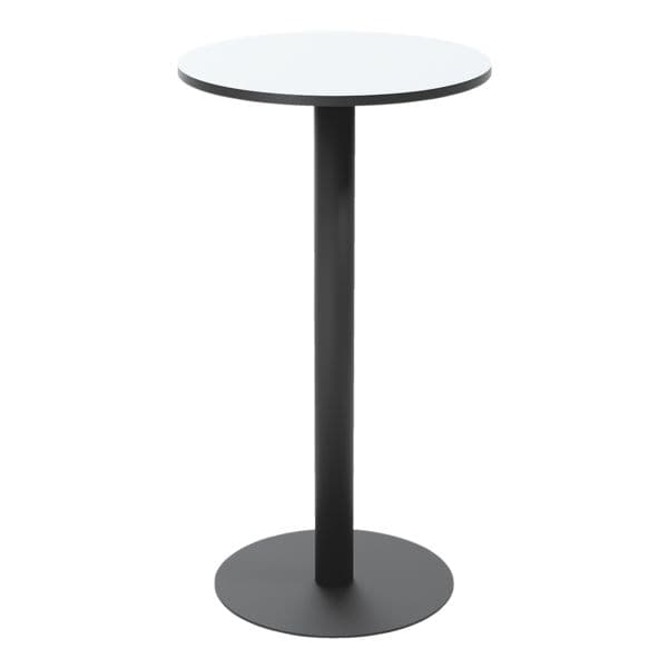 Hoge statafel gemelamineerd blad »Mezzo« rond 60 x 60 cm