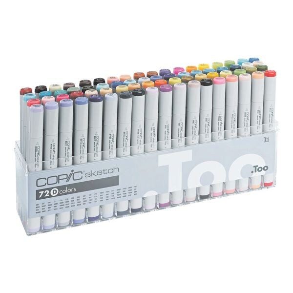 Set van 72 COPIC&reg; Sketch D lay-out-markers