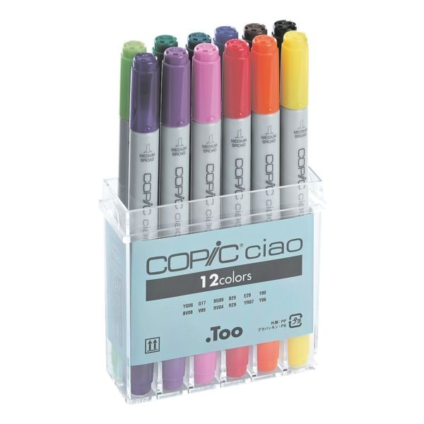Set van 12 COPIC&reg; Ciao lay-out-markers