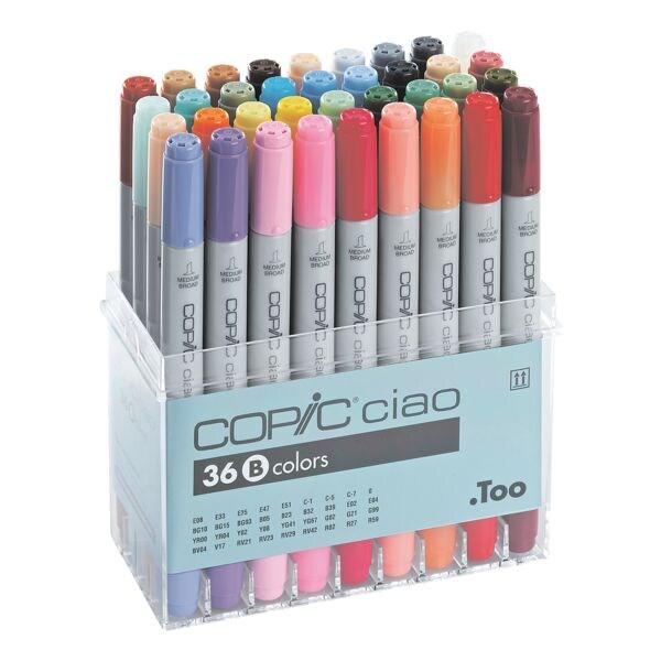 Set van 36 COPIC&reg; Ciao B lay-out-markers
