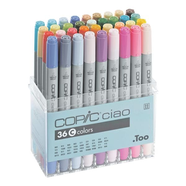 Set van 36 COPIC&reg; Ciao C lay-out-markers