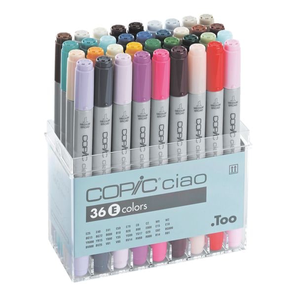 Set van 36 COPIC&reg; Ciao E lay-out-markers