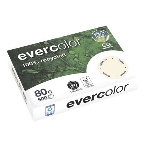 Gekleurd gerecycleerd papier »Evercolor« - pastelkleuren