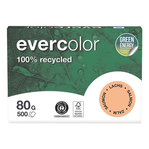 Gekleurd gerecycleerd papier »Evercolor« - pastelkleuren
